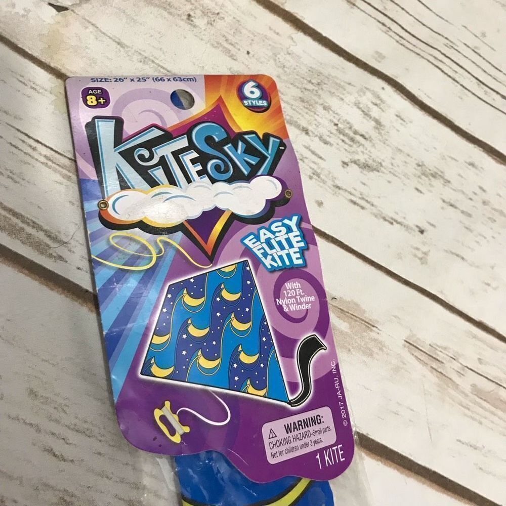 Kite Moon Sky Pattern Kids toy easy fly‎ kite